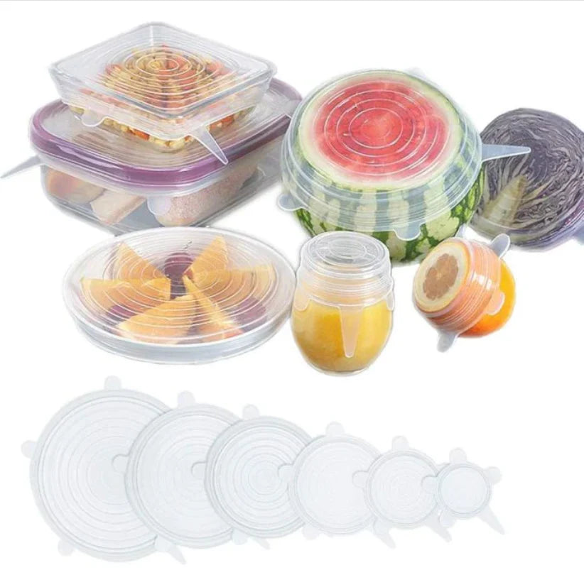 PACK DE 6 TAPAS DE SILICONA REUTILIZABLES | OFERTA 2X1